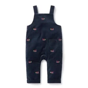 Janie and Jack Holiday Train Overalls